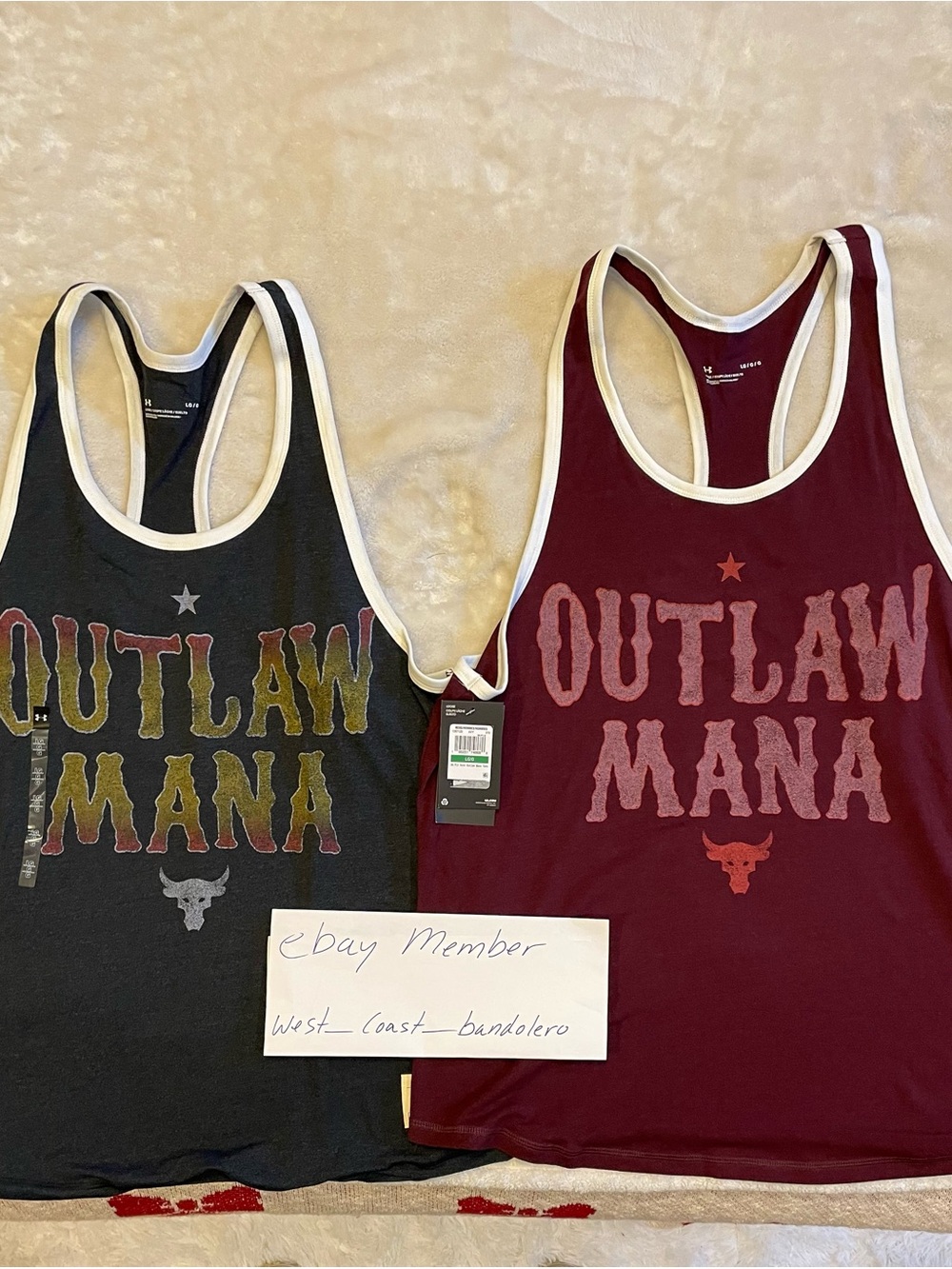 Under Armour Project Rock Outlaw Mana & Iron Ath- Bundle Men’s Size L Tank Tops